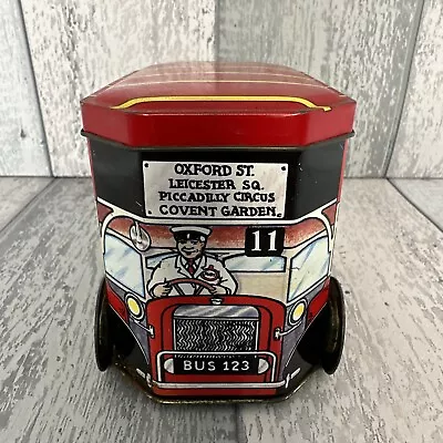 Special Omnibus Vintage Enamel Novelty Red London Bus Shaped Tin • £4.99