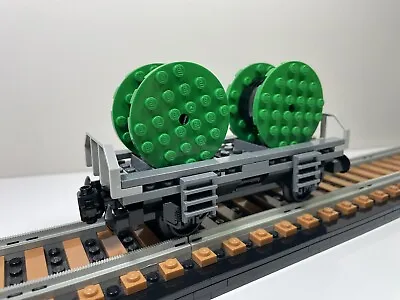 LEGO MOC Cargo Train Carriage 12V 9V Town City Trains • $59.95