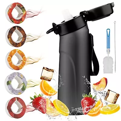 Air Water Bottle With Flavour Pods 750ml BPA Free Black Matte Starter Set • £22.99