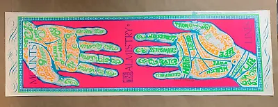 MOUNTS PALMISTRY LINES VINTAGE 1970's BLACKLIGHT HEADSHOP POSTER By DUNHAM • $119.95