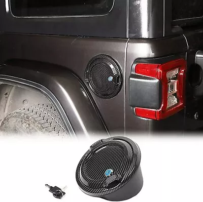 Gas Cap Cover Locking Fuel Filler Tank Door Cover For 2018-2024 Jeep Wrangler JL • $29.99