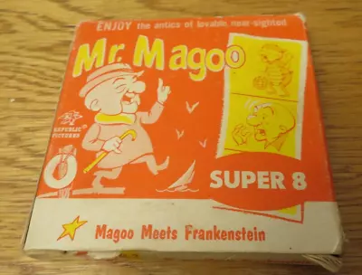 Mr. Magoo Vintage Super 8mm Home Movie Magoo Meets Frankenstein Untested B&W • $10