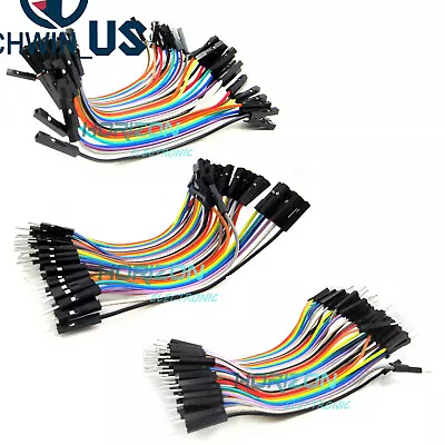 40pcs Dupont 10CM Male / Female Jumper Wire Ribbon Cable For Breadboard Arduino • $1.32