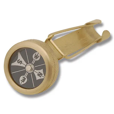 MARBLES Brass Pin On COMPASS - MR222 - New In Package • $15.95