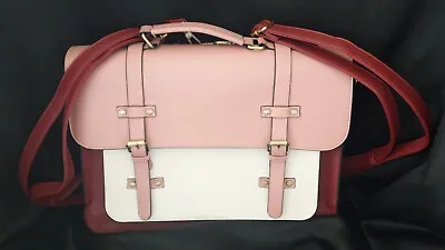 Ecosusi Laptop Tote  Backpack Briefcase  Women Pink Burgandy Faux Leather  • £32.76