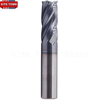 4 Flute 1/2  X 1-1/4  X 3  Variable Helix Solid Carbide End Mill AlTiN Coated • $25.99