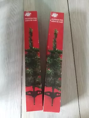 2 Mini Tabletop Christmas Trees • $2