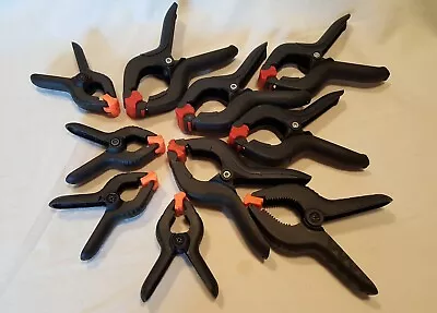 Wolfcraft Quick-Jaw Spring Clamps Plastic Anti-slip Black Set Of 10 4.5 - 6-in • $29