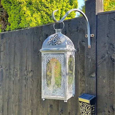 Garden Candle Lantern Vintage Outdoor Table Decoration Ornament Hanging Holder • £20