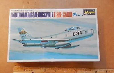 Vintage 1/72 Hasegawa Rockwell F-86F Sabre Kit# JS-015:100 Free Ship See Pics • $15