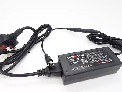 12V 7A 4 Pin ACDC Switching Adaptor Power Supply With UK Plug Cable Lead • £19.89