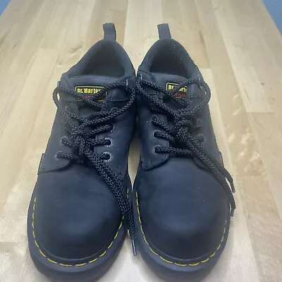 Doc Martens Low Industrial Boots Size 10 Black Work Oxford Chunky Y2K • $54.95
