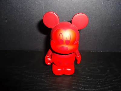 Disney 3  Vinylmation Urban #9 Series Red Tonal Mickey Combo Topper Figure • $9.99