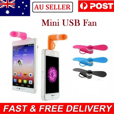 $6.99 • Buy Mini USB Fan Cooling Cooler Portable Flexible Detachable For PowerBank/PC/Laptop