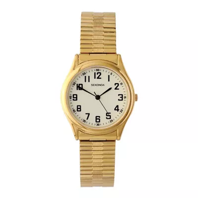 NEW RRP £29.99 Sekonda 3244 Mens Gold Expanding Luminescent Watch • £24.49