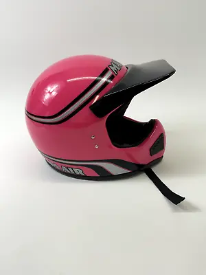 Nos Maxon Hot Pink Motorcycle Helmet With Visor Vintage Size S • $39.99