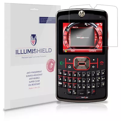 ILLumiShield Anti-Bubble/Print Screen Protector 3x For Motorola Q9m / Q9c • $7.65