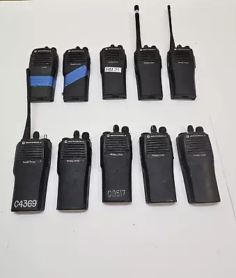 TEN Motorola Radius CP200 VHF And UHF Two Way Radios • $219.99