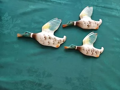 Keele Street Pottery Flying Ducks X3 • £35