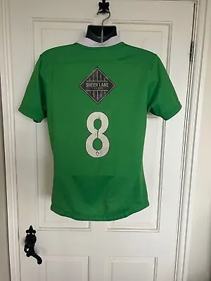 BLK Match Worn London Irish Womens #8 Biometric Rugby Shirt/Jersey -Size 14 • £29.99