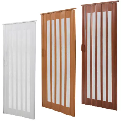 £45.95 • Buy Folding Door PVC Glass Washable Doors Magnetic Sliding Panel Divider 6mm/10mm