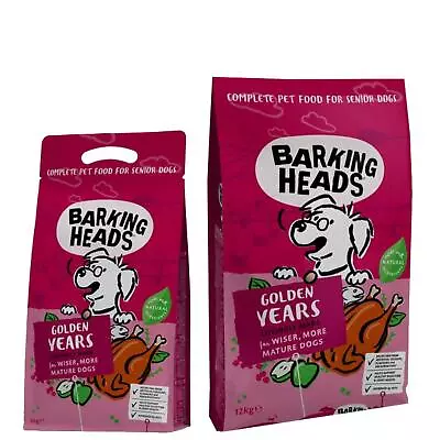 £20.43 • Buy Barking Heads Dry Senior Dog Food Golden Years 100% Natural Chicken & Fish Meal