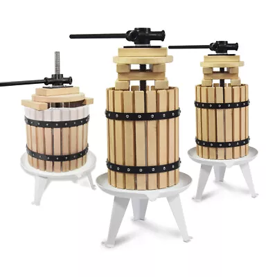 $179.99 • Buy Fruit Wine Press Solid Wood Basket Cider Apple Berries Wine Making Winemaking
