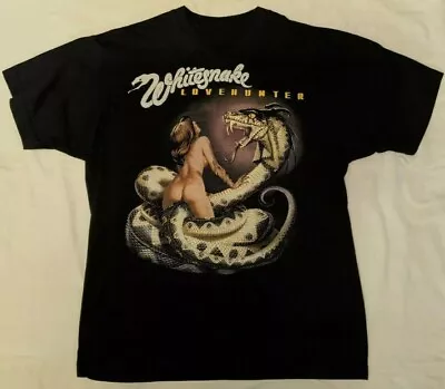 Vintage Whitesnake LOVEHUNTER Tour Concert Blackshirt Cool New • $16.99
