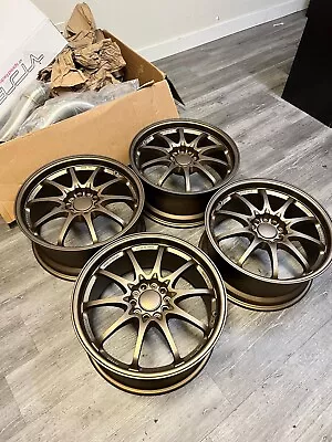 Volk CE28N Wheels Rims 18x8 + 38 5x114.3 Mint Face Lips Ceramic Coating Bronze • $2695