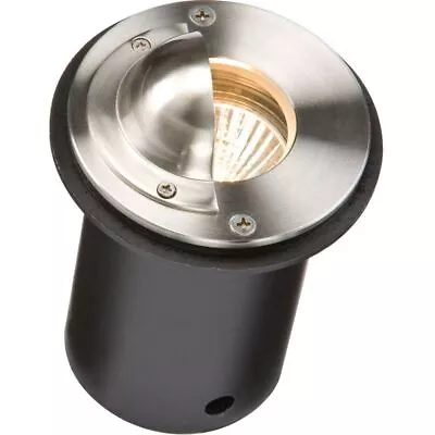 £55.85 • Buy Knightsbridge IP65 230V Round S/Steel Walkover Ground Light With Half-Lip Cover