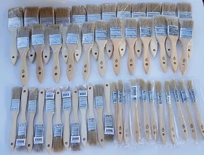 MIx Of 48 Chip Brushes Perfect For Adhesives Paint Touchups  1/2  1  1.1/2  2   • $26.75