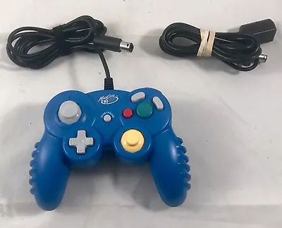 Blue MadCatz Controller (Nintendo GameCube) Model: 5616 And 6ft Extension￼￼￼￼ • $18.99