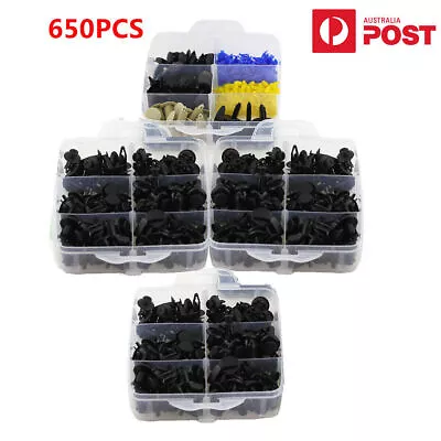 650PCS 22 Sizes Car Auto Bumper Door Trim Fasteners Clip Rivet Moulding Parts AU • $21.72