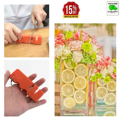 £2.75 • Buy 2 STAGES MINI PORTABLE KNIFE SHARPENER Stainless Tool Kitchen Portable Ceramic 