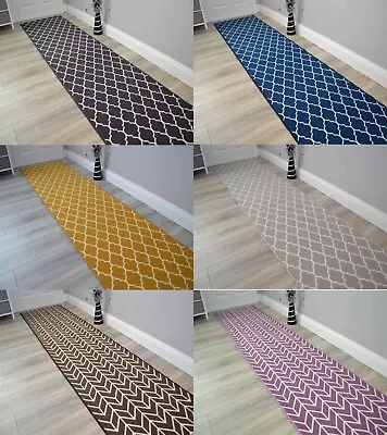 £17.50 • Buy Very Long Hallway Rug New Modern Hall Runner Non Slip Rubber Backing ANY Length 