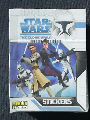 £6.50 • Buy Merlin Star Wars Stickers - The Clone Wars SEALED Box Of 50 Packets Of 6 Cards