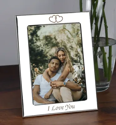 Personalised I Love You 5x7 Photo Frame Gifts Ideas For Valentines Day Christmas • £10.99