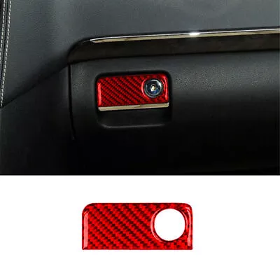 Red Carbon Fiber Glove Box Handle Cover Trim For Mercedes-Benz M-Class W164 • $8.14