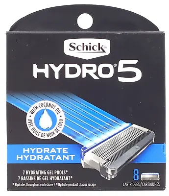 Schick Hydro 5 Razor Blades 8 Cartridges Power Shaver Replacement Refills • $22.95