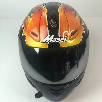 Masei Gold Chrome Helmet Motorcycle Bike DOT HELMET Size L 59-60 CM • $48