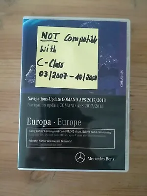 £103.10 • Buy DVD Mercedes NAVIGATION COMAND APS EUR 2018 SLS AMG GLK X204 C Class W204 S204