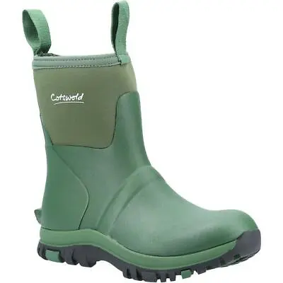 Cotswold Blaze Green Neoprene Ladies Waterproof Mid Ankle Wellington Boots • £59.50