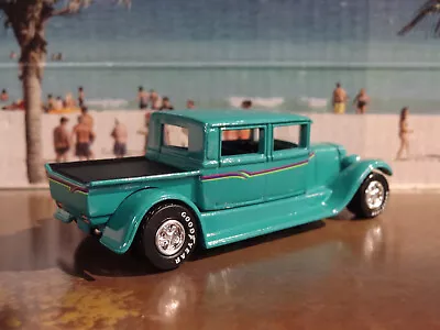 1929-31 Ford Model A Crew Cab Pickup Hot Rod 1/64 Scale Diecast Diorama Model P • $24.95