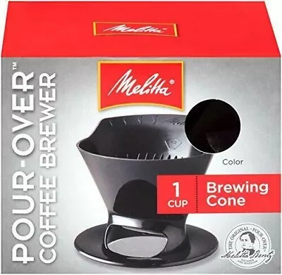 Melitta Single-Cup Pour Over Coffee Brewer Black • $12.71