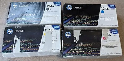 HP Laserjet OEM Ink Cartridges 124A Set Of 4 Colours Q6000 Q6001 Q6002 Q6003 • £100