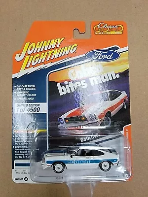 JOHNNY LIGHTNING 1978 Ford Mustang Cobra II White/ Blue 1:64 Diecast NEW Classic • $14.99