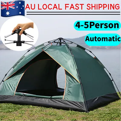 $68.88 • Buy 5 Person Waterproof Automatic Camping Tent Instant Hiking Family Pop Up Canopy