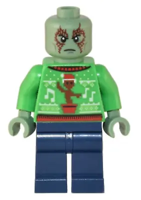 $7.49 • Buy LEGO® Drax Sh837 Marvel Super Hero Sweater Christmas Christmas 76231 Minifigure