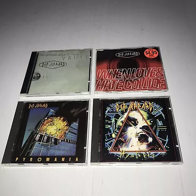 Def Leppard CD Bundle Of Four Hysteria - Pyromania & More  • $45