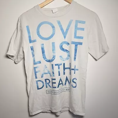 30 Thirty Seconds To Mars - T-SHIRT - Tour - Love Lust Faith Dreams. Size Medium • £19.50